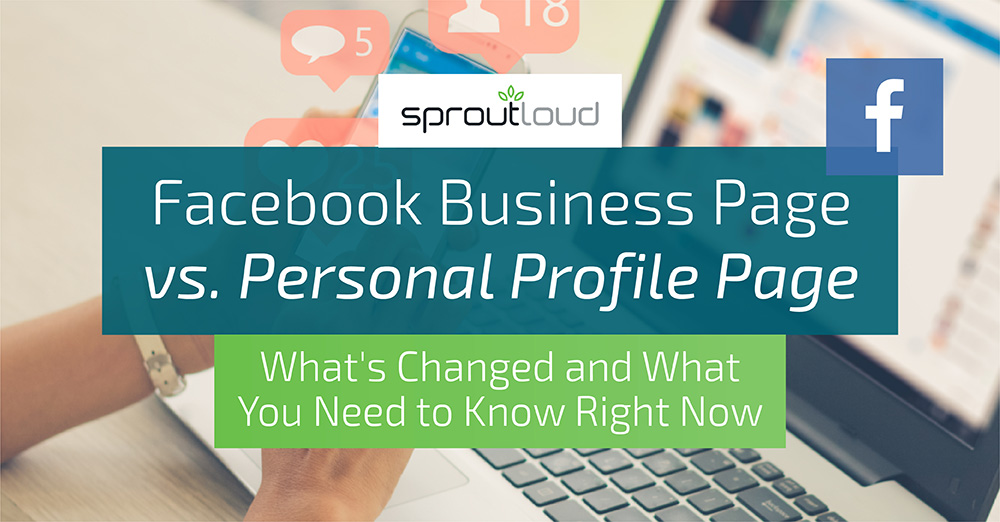 Facebook business page vs personal profile page