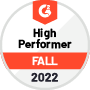 G2 Fall 2022 - Landing Page Builders - High Performer