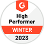 High Performer in Local Marketing - G2 Winter 2023 Report